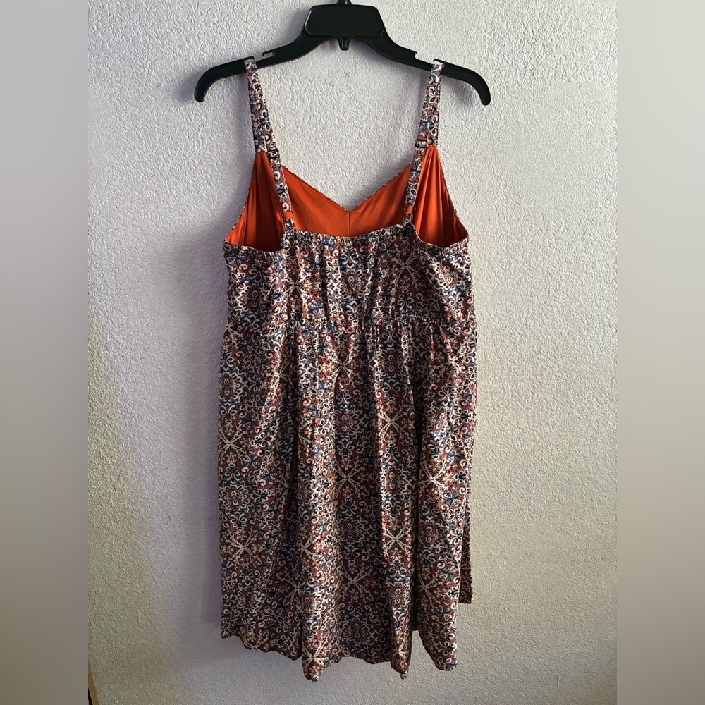 torrid Floral Mini Dress in Pink, Blue, Cream Size 0X - Picture 7 of 15